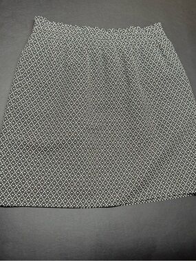 J. Crew Black Mini Skirt with White Polka Dot Print